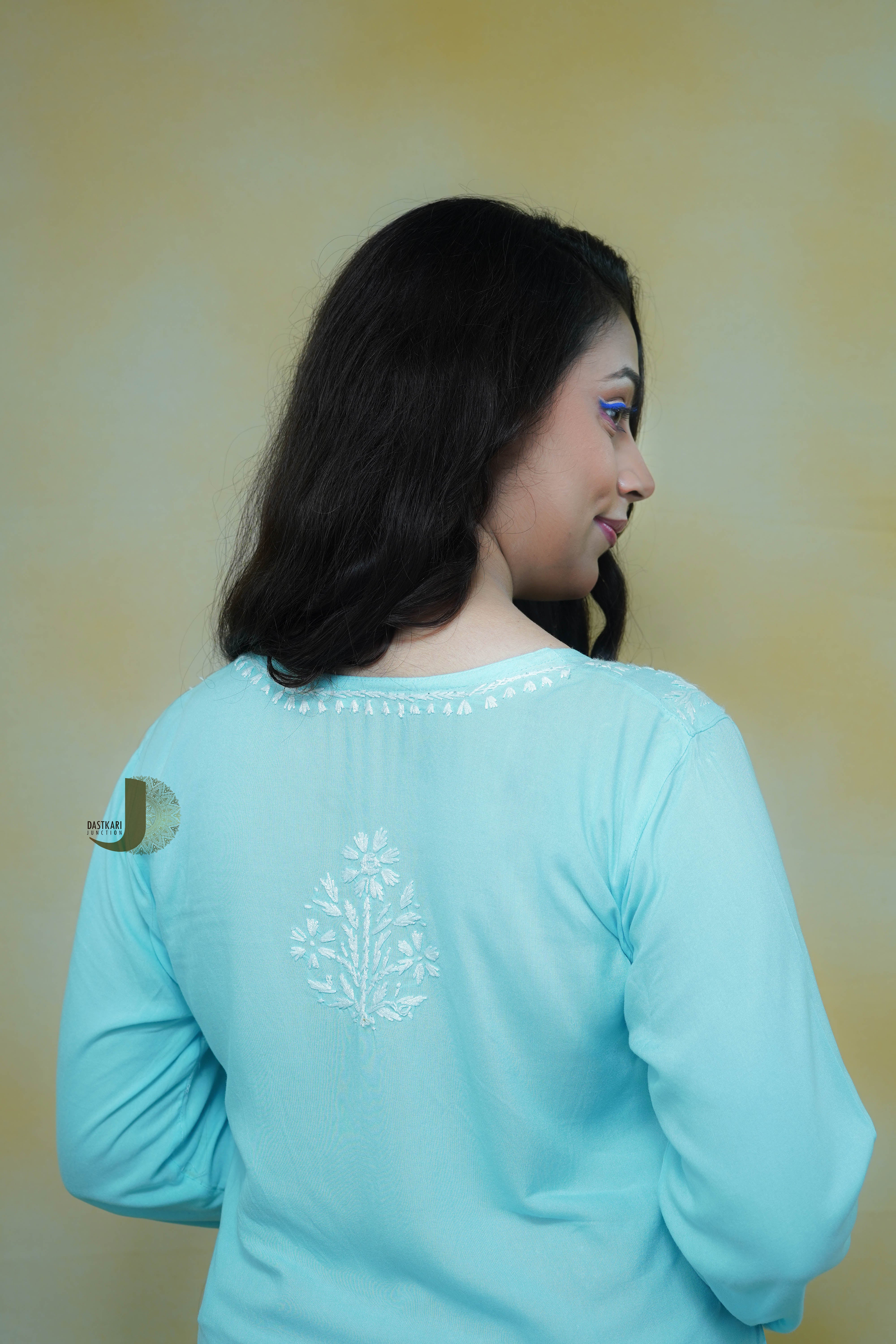 Blue Rayon Kurti