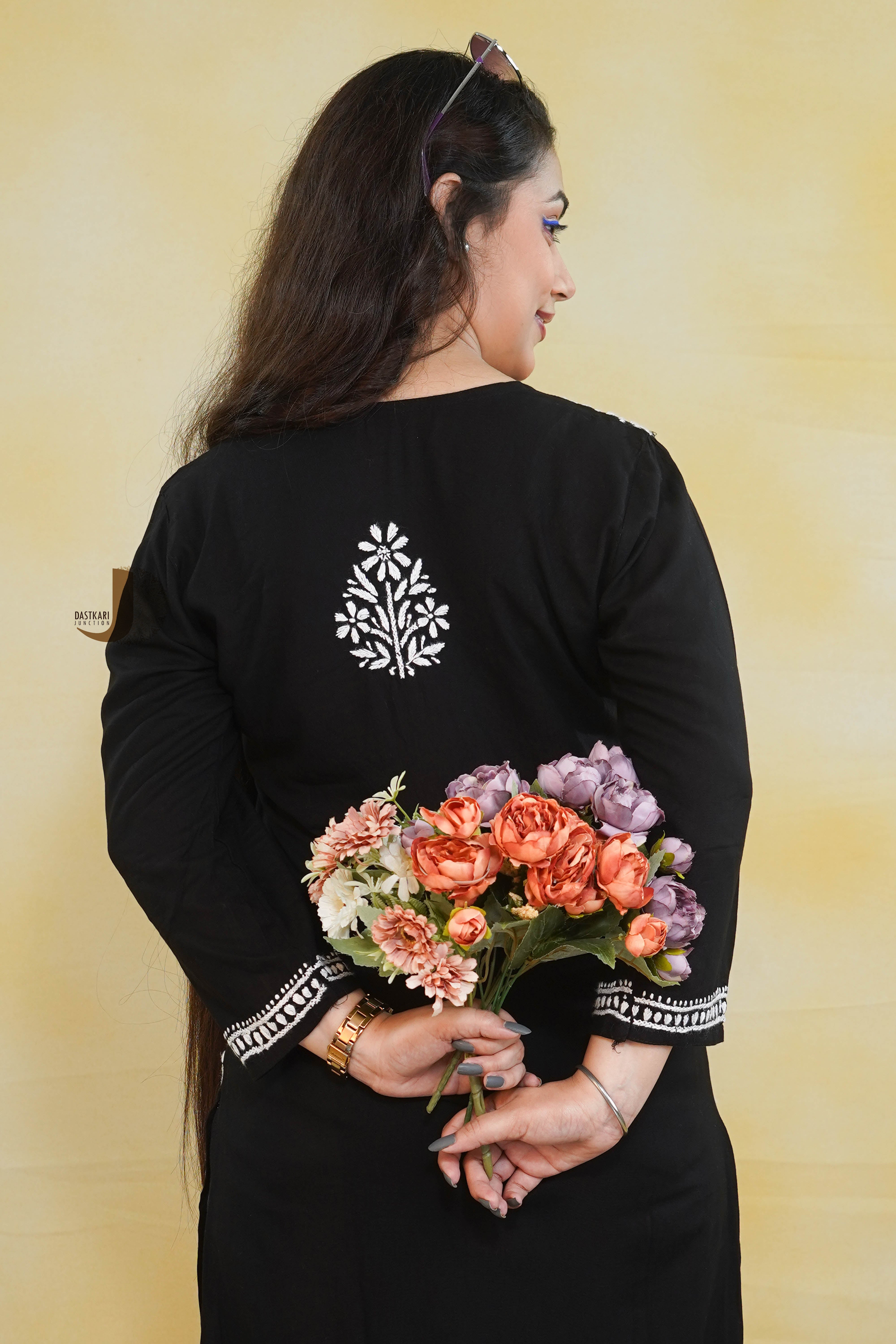 Black Rayon Kurti