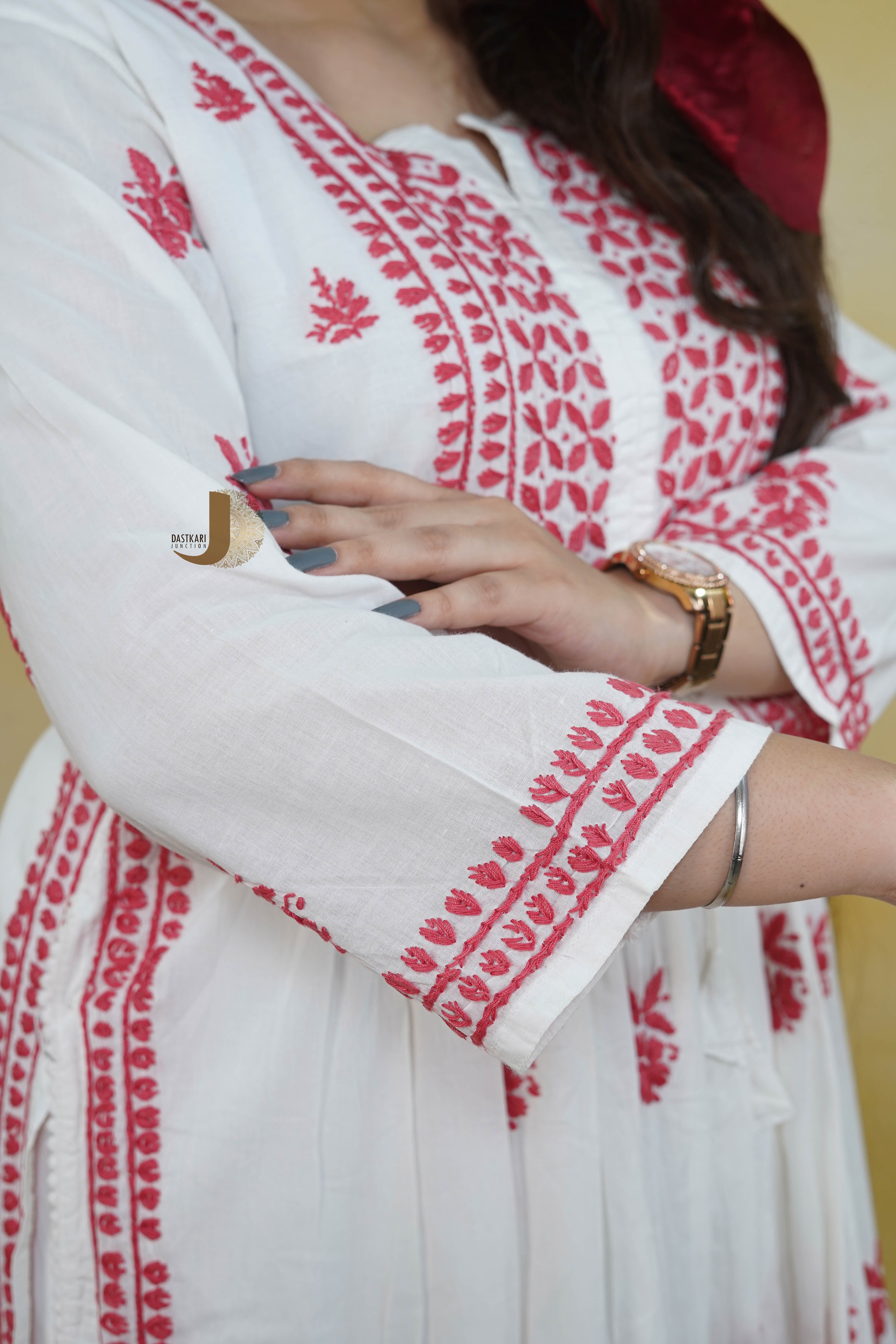 Maroon Cotton Kurti