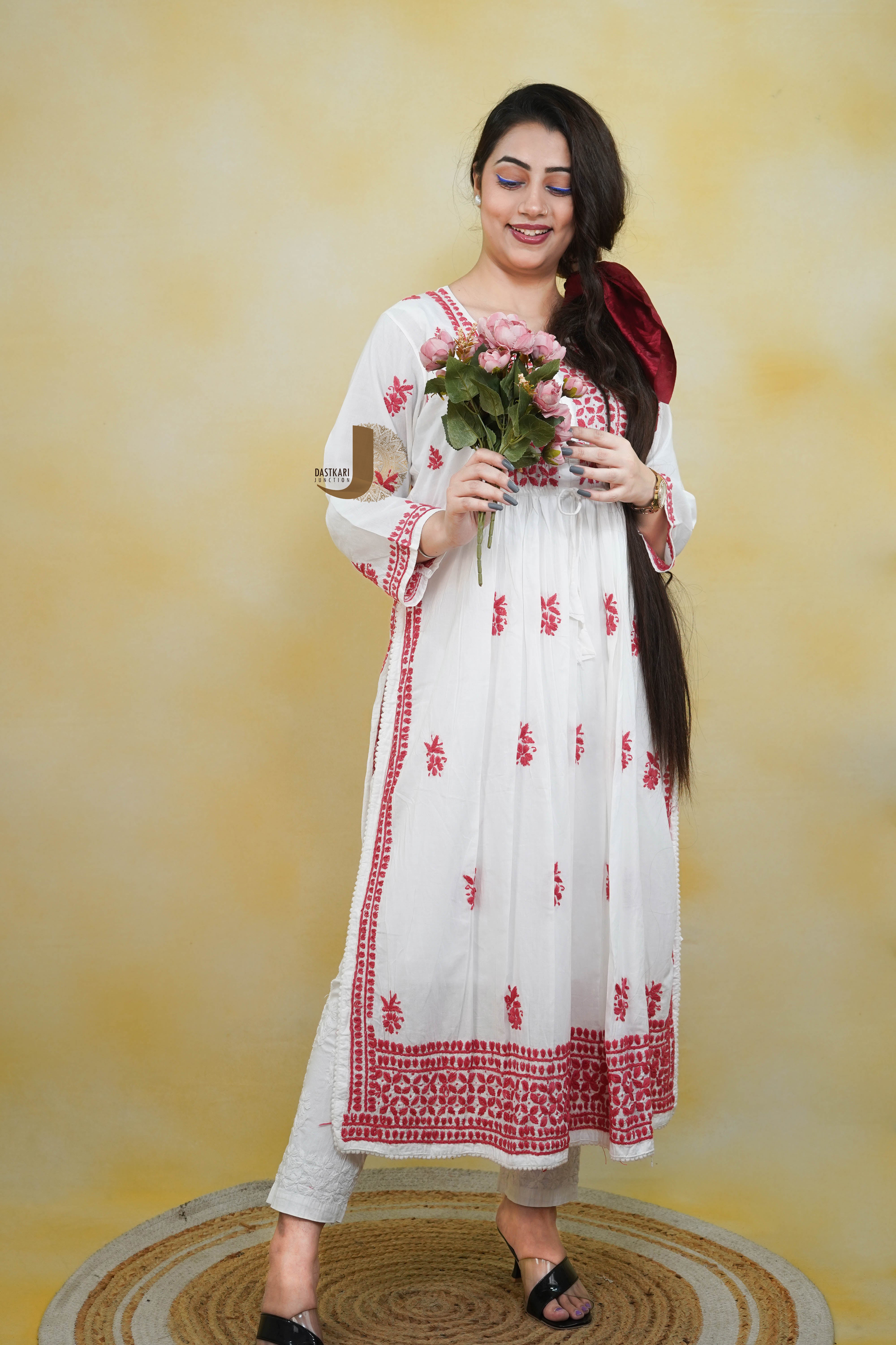 Maroon Cotton Kurti