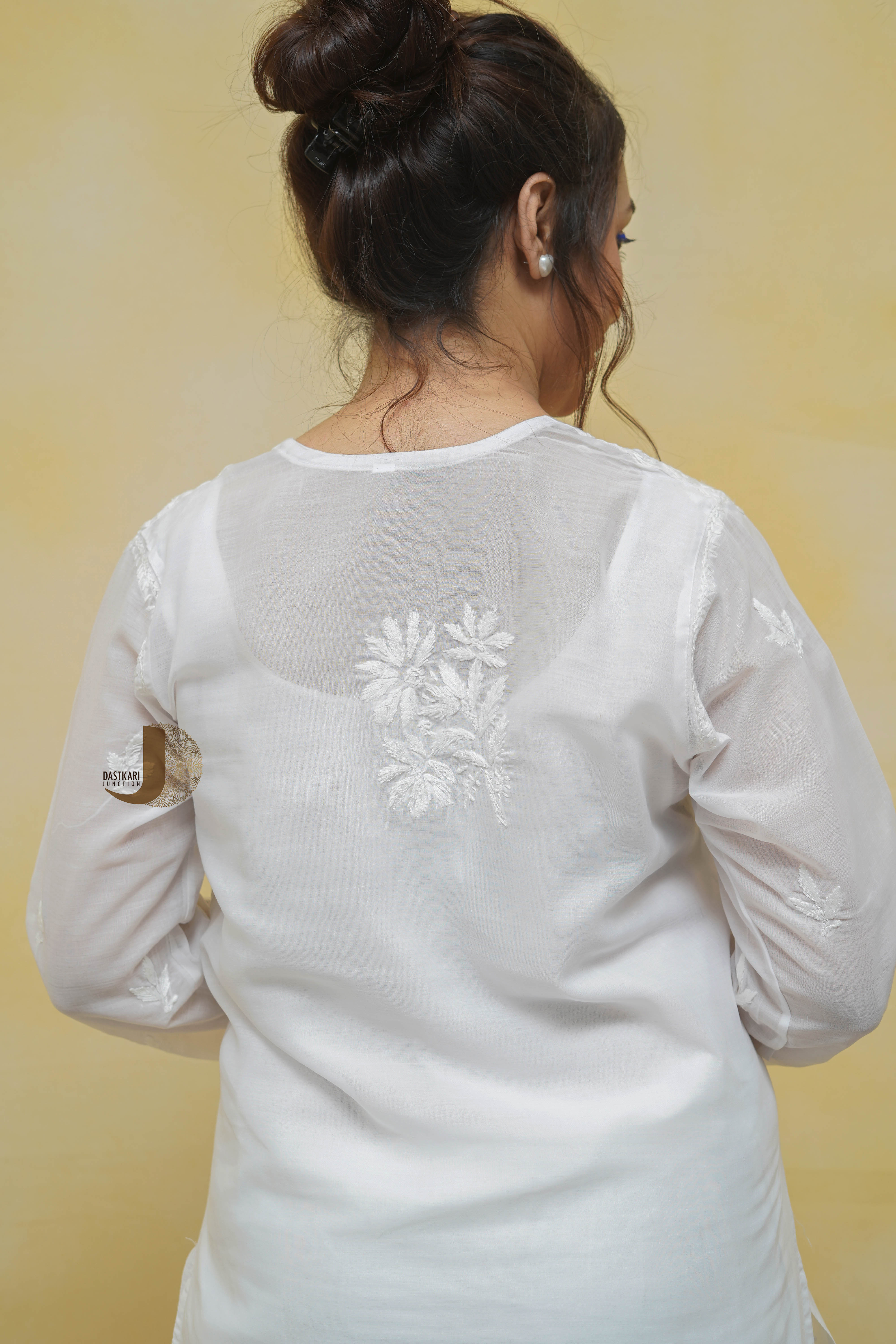 White Chanderi Shirt